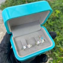 Trio de Alianças 5mm Miame Blue Prata 925