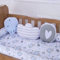 Trio de Almofadas Decorativa Infantil Menino para Bebe - Zan Baby