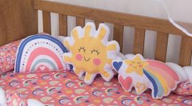 Trio de almofadinhas decorativas quarto bebê infantil - MB BABY