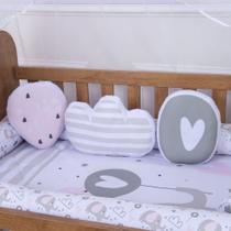 Trio de almofadinhas decorativas quarto bebê infantil
