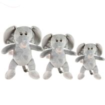 Trio De Animais Safari Selvagem Elefante Para Criança PMG Bebe Presente Menina Menino Brinquedo