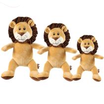 Trio De Animais Safari Selvagem Leão Rei Para Criança PMG Bebe Presente Menina Menino Brinquedo