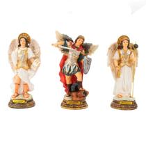Trio de Arcanjos 15cm de Resina