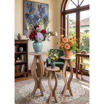 Trio De Banqueta Madeira Mdf Suporte Faso Telefone Casa Móveis Decoração Trio De Banqueta Madeira Mdf Suporte Faso Telefone Casa Móveis Decoração