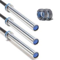 Trio De Barras Olímpica Exercício Funcional Lpo 2,20m 20kg Presilhas Flexbe Fitness