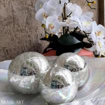Trio de Bolas Prata