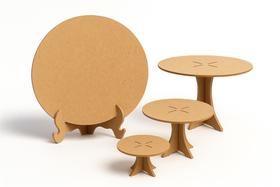 Trio De Boleira & Painel 50x50cm P/ Decoração De Mesas & Festas De Aniversário Kit Em MDF Trio De Boleira & Painel 50x50cm P/ Decoração De Mesas & Festas De Aniversário Kit Em MDF