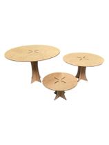 Trio de Bolos Porta Doces e Lembrancinhas em MDF Para Decoração de Festa