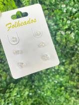 Trio de brincos gota mini Trio de brincos gota mini