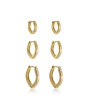 Trio de Brincos Milão Banhado a Ouro (SEMIJOIA) Trio de Brincos Milão Banhado a Ouro (SEMIJOIA)