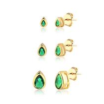 Trio de Brincos Ponto de Luz Gota Trio de Brincos Ponto de Luz Gota