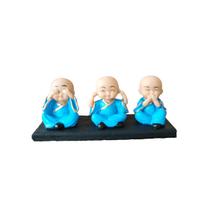 Trio de Budinhas Sábios na Placa Cego Surdo Mudo