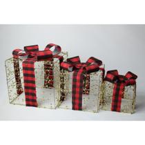 Trio de caixa decorativas de natal