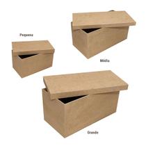 Trio de Caixa Retangular Tampa Sapato P M G Mdf Madeira Trio de Caixa Retangular Tampa Sapato P M G Mdf Madeira