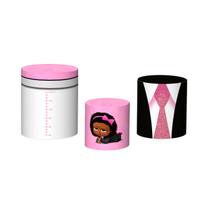 Trio De Capa Cilindro 3D - A Poderosa Chefinha Rosa 009 Trio De Capa Cilindro 3D - A Poderosa Chefinha Rosa 009