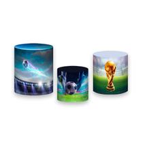 Trio De Capa Cilindro 3D - Futebol Copa do Mundo Troféu 011