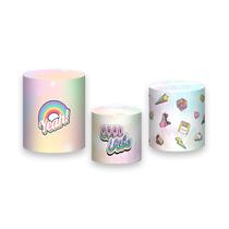 Trio De Capa Cilindro 3D - Tye Dye Good Vibe Girl 010 - Via Cores