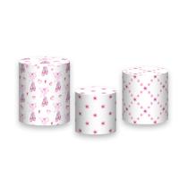 Trio De Capa Cilindro - Bailarina Rosa Aquarela Floral 003 Trio De Capa Cilindro - Bailarina Rosa Aquarela Floral 003