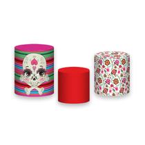 Trio De Capa Cilindro - Boneca Frida Colorida 004