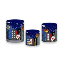 Trio De Capa Cilindro - Cidade Herois Pop Art 005 Trio De Capa Cilindro - Cidade Herois Pop Art 005