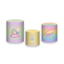 Trio De Capa Cilindro - Circo Rosa Candy Color 003 Trio De Capa Cilindro - Circo Rosa Candy Color 003