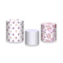 Trio De Capa Cilindro - Confeitaria CupCake Doces Lilás 003 Trio De Capa Cilindro - Confeitaria CupCake Doces Lilás 003