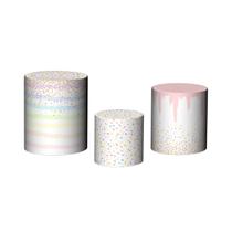 Trio De Capa Cilindro - Confeitaria Rosa Suave 018 Trio De Capa Cilindro - Confeitaria Rosa Suave 018