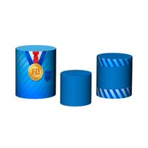 Trio De Capa Cilindro - Dia dos Pais Azul Retrô Suspensório 030 Trio De Capa Cilindro - Dia dos Pais Azul Retrô Suspensório 030