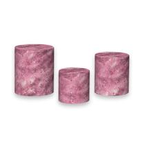 Trio De Capa Cilindro - Efeito Lantejoulas Disco Mirror Rosa Escuro Quadrado 055 Trio De Capa Cilindro - Efeito Lantejoulas Disco Mirror Rosa Escuro Quadrado 055