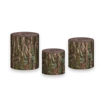 Trio De Capa Cilindro - Floresta Bosque com Cogumelos 010