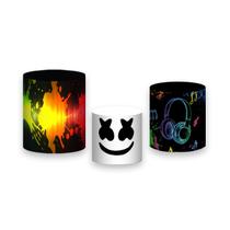 Trio De Capa Cilindro - Frequência Musica Efeito Neon 006 Trio De Capa Cilindro - Frequência Musica Efeito Neon 006