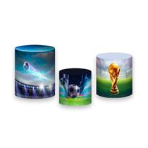 Trio De Capa Cilindro - Futebol Copa do Mundo Troféu 011 Trio De Capa Cilindro - Futebol Copa do Mundo Troféu 011