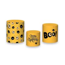 Trio De Capa Cilindro - Halloween Abóboras 004