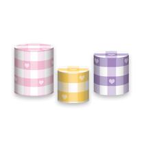 Trio De Capa Cilindro - Jardim de Passárinhos Candy Color 015 Trio De Capa Cilindro - Jardim de Passárinhos Candy Color 015