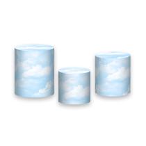 Trio De Capa Cilindro, Nuvens Do Céu Azul 008 Trio De Capa Cilindro, Nuvens Do Céu Azul 008