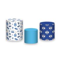 Trio De Capa Cilindro - Olho Grego Azul 001