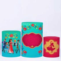 Trio de Capa Cilindro para Festa Infantil Veste Fácil C/elástico Elena de Avalor - Fera Print