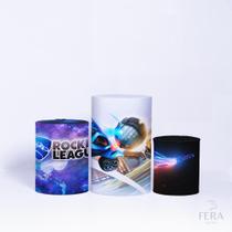 Trio de Capa Cilindro para Festa Infantil Veste Fácil C/elástico Rocket League Trio de Capa Cilindro para Festa Infantil Veste Fácil C/elástico Rocket League