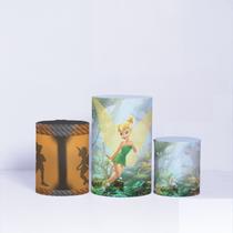 Trio de Capa Cilindro para Festa Infantil Veste Fácil c/ Elástico Tinkerbell Trio de Capa Cilindro para Festa Infantil Veste Fácil c/ Elástico Tinkerbell