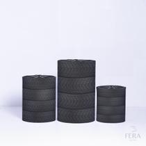 Trio de Capa Cilindro para Festa Veste Fácil C/elástico Hot Wheels