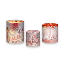 Trio De Capa Cilindro - Paris Torre Eiffel Aquarela 001 Trio De Capa Cilindro - Paris Torre Eiffel Aquarela 001