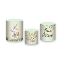 Trio De Capa Cilindro - Páscoa Folhagens Elegante 019