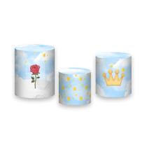 Trio De Capa Cilindro - Pequeno Príncipe Cute Rosa 005 Trio De Capa Cilindro - Pequeno Príncipe Cute Rosa 005