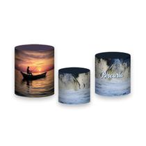 Trio De Capa Cilindro - Pescaria Peixe Água 007