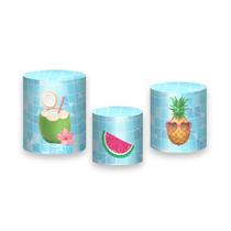Trio De Capa Cilindro Pool Party Piscina e Frutas 011