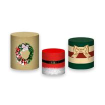 Trio De Capa Cilindro - Sala de Estar Árvore de Natal 014 Trio De Capa Cilindro - Sala de Estar Árvore de Natal 014