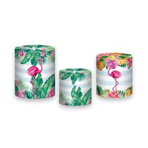 Trio De Capa Cilindro - Tardezinha Flamingo Tropical 003