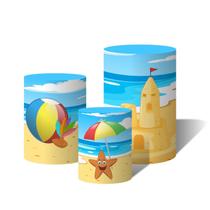 Trio de Capas Cilíndricas Versátil Praia c/ Elástico