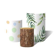 Trio de Capas Cilíndricas Versátil Safari Folhas Bolinhas Coloridas Tronco c/ Elástico Trio de Capas Cilíndricas Versátil Safari Folhas Bolinhas Coloridas Tronco c/ Elástico