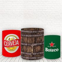 Trio De Capas Cilindros 3D Sublimado Boteco Fcc-395